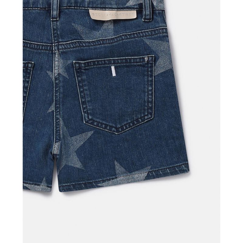 Stella McCartney Star Print Denim Shorts image number 1